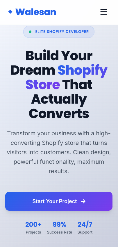 Website mockup